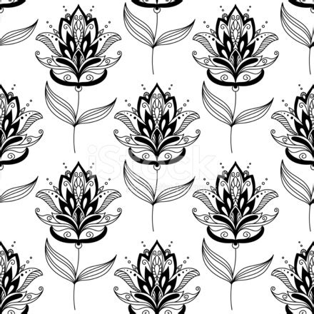 Polish your personal project or design with these paisley transparent png images, make it even more personalized and more attractive. Black and White Paisley Floral Pattern Stock Vector ...