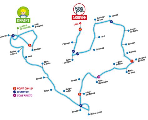 Le parcours du tour de france 2021 sera présenté ce dimanche soir sur france 2, confinement oblige. Boucles de la Mayenne : parcours et profil des étapes ...