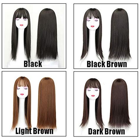 Greatest of the ladies wishes for wholesome, extensive and glossy hair and hairstyles. Synthetic Hair Toppers for Women 22" Long Straight Clip on ...