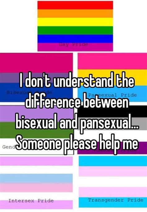 The difference from bisexual explained. I don't understand the difference between bisexual and ...