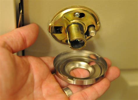 I am trying to remove and replace my double cylinder deadbolt. Kwikset door knob removal - Door Knobs