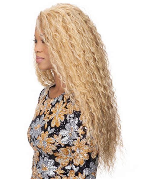 This hairstyle gives you a pigtail finish with fuller look. 28inch sexy resistant synthetic fiber long blonde corn ...