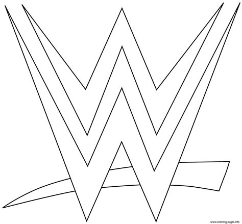 100 best coloring pages of everyone's favorite wrestling. Wwe Logo Coloring Page Coloring Pages Printable