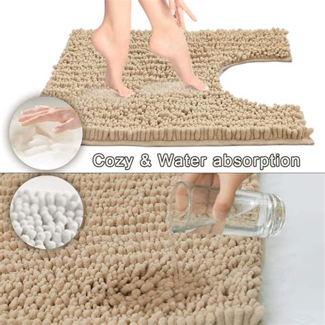 Maybe you would like to learn more about one of these? Yimobra Luxury Shaggy Toilet Bath Mat U-Shaped Contour ...