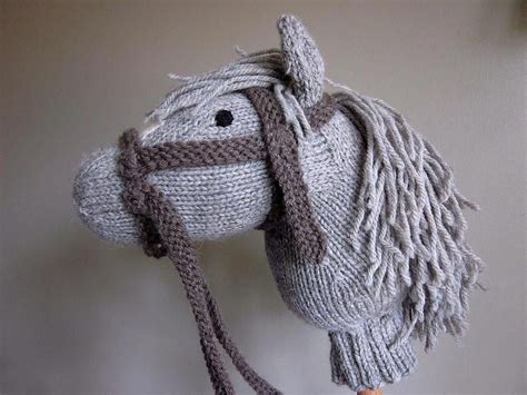 This horse is knitted flat with two needles. Hobby Horse for Little Knights Knitting pattern by Aurelie ...