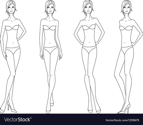 Download Women fashion figure Royalty Free Vector Image