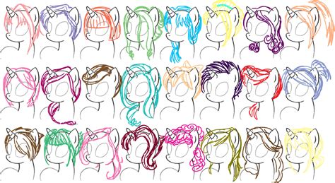 Pony hair styles by Enalon on DeviantArt