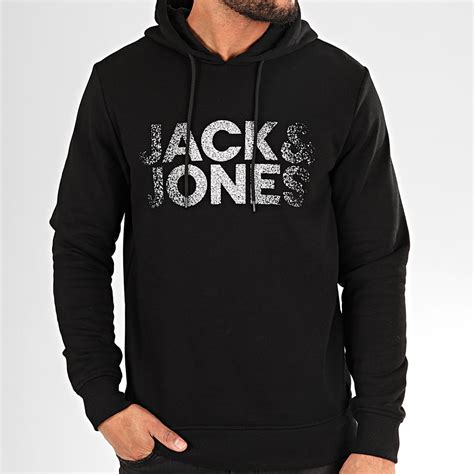 Jack And Jones - Sweat Capuche Thunder Noir - LaBoutiqueOfficielle.com