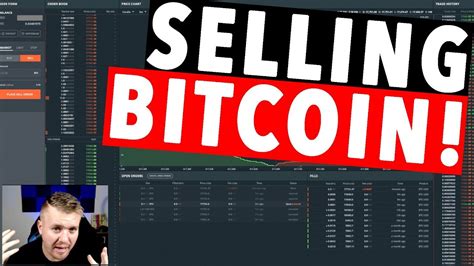Bitcoin price (btc / usd). SELLING BITCOIN FOR USD! GDAX LIVE! - YouTube