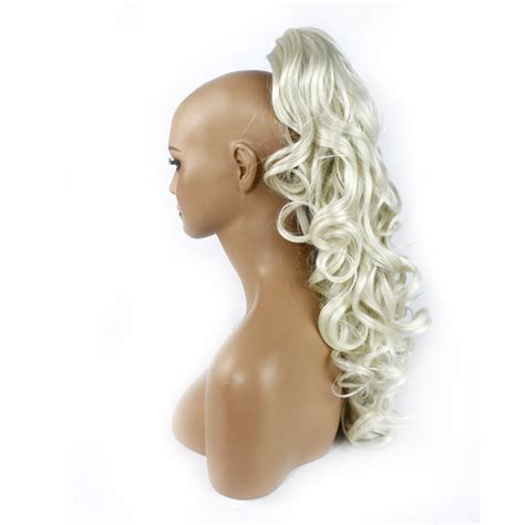 Extra attention and care is exercised during the entire manufacturing process. PONYTAIL Clip In Hair Extensions Platinum Blonde #16/60 ...