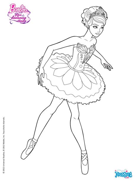 Ce dessin a été mis à la disposition des internautes le 07 février 2106. Coloriages Barbie RÃªve de Danseuse Etoile - KRISTYN Ã ...