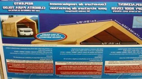 A 10 x 20 carport is the perfect shelter to store your car, boat, or outdoor supplies. Costco 10x20 carport portable garage canopy replacement c