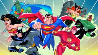Batman, superman, the flash, wonder woman, hawkgirl, green lantern and martian manhunter.justice league featuring carl lumbly and george. Justice League (TV Series 2001 - 2006)