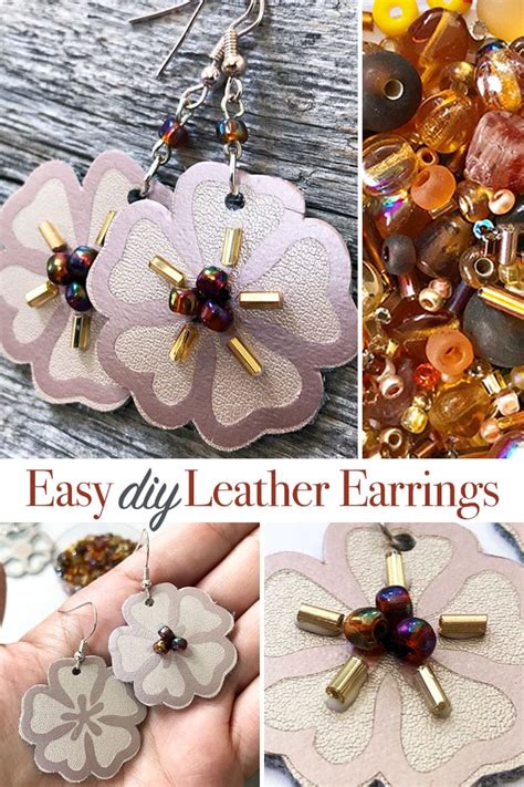 It's easy to cut faux leather, cork, and genuine leather on. Make Easy DIY Earrings with Iron on Vinyl and Leather ...