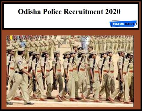 Get other latest updates via a notification on our mobile. Odisha Police Recruitment 2020 Out - SPO Vacancy!!