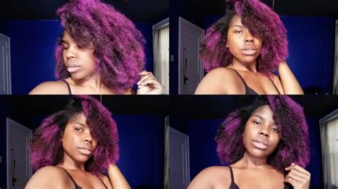 The oil acts in the same way that your hair's natural oils do, protecting the tresses and scalp from the harmful effects of bleach. HOW TO: Dye Natural Hair Purple WITHOUT Bleach! | 25 Days ...