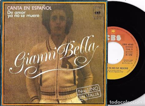 Yo sin ti no viviré. Gianni bella: canta en español: de amor ya no s - Vendido ...