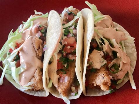 Maybe you would like to learn more about one of these? Fish tacos with a Chipotle Aioli Fresh ingredients made ...