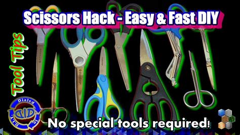 Sharpen Scissors Free - 2 min hack & no special tools needed -Tool Tips ...