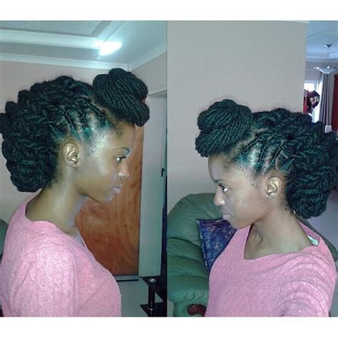 Two strand twist are not only used to start dreadlocks but can also be worn as a hairstyle. dreadlocks two strand twist backbone updo style,i did a ...