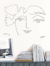 Visa fler idéer om kubism, picasso, ansikten. Picasso Wandtattoo Das Gesicht des Friedens Le visage de ...