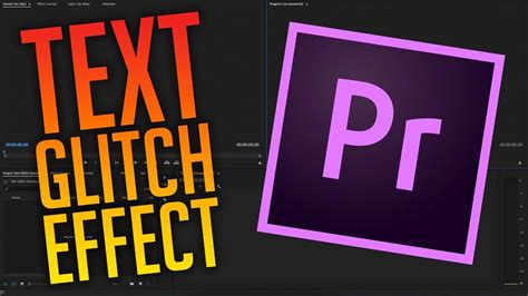 Alternatively, open the texttemplate.prproj project file included with the sample files. Text Glitch Effect Tutorial for Adobe Premiere Pro CC 2018 ...