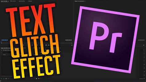 The sky (and your imagination) is the limit. Text Glitch Effect Tutorial for Adobe Premiere Pro CC 2018 ...