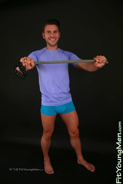 I will do and accept all from this hot fucker. 26 year old ripped young muscle stud Freddy Gold strips ...