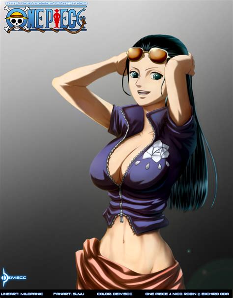 A character from one piece. Nico Robin by DEIVISCC on DeviantArt