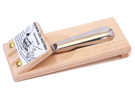 Les couteaux de poche pradel que nous proposons sont fabriqués sur le bassin coutelier de thiers. Couteau à Huitres, lancette Inox avec sa Cale en Bois ...