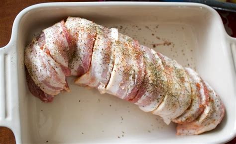 See our simple recipe with tips and a quick video now! Roasted Bacon Wrapped Pork Tenderloin