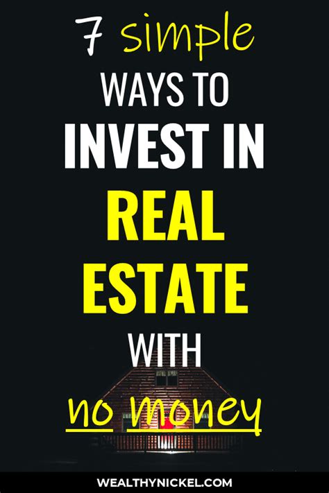 Live in it for a year, then go buy another one and turn the first into a rental. How to Invest in Real Estate With No Money (The Truth) in ...