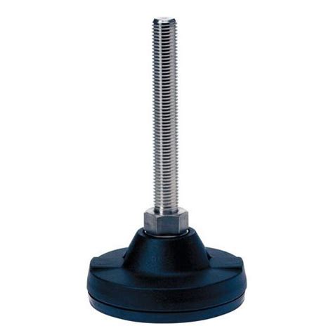 Réglable 14.5 à 24 cm, 20 à 32 cm. Pied réglable polyamide - Ø 124 mm - 4500 kg - Inox ...
