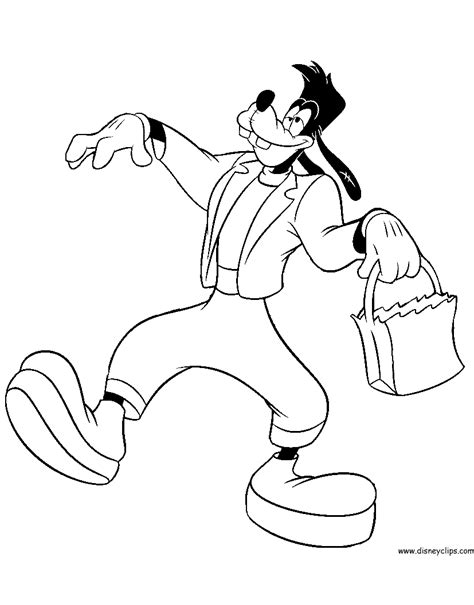 Once you've finished coloring goofy, there are many more mickey mouse and friends pages waiting for you. Disney Halloween Coloring Pages (5) | Disneyclips.com