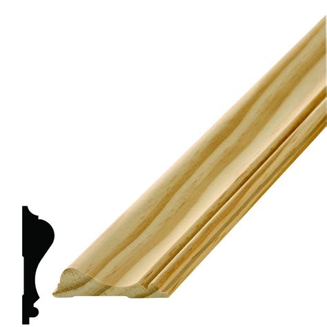 Chair rails give a decorative finish to any room and they help prevent the backs of standard chair from damaging walls. Royal Mouldings Creations Series 6615 11/16 in. x 2-5/8 in ...