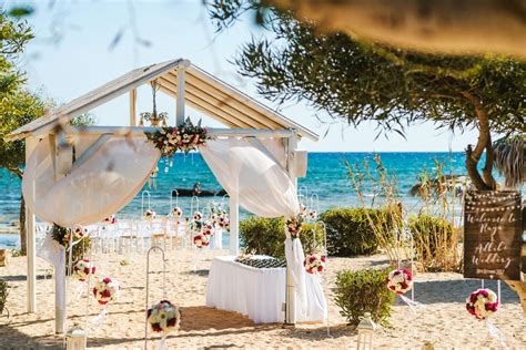 These resorts offer private or semiprivate beaches that ensure ceremonies with minimum interference. Private Beach Ceremony & Reception | Ionian Weddings