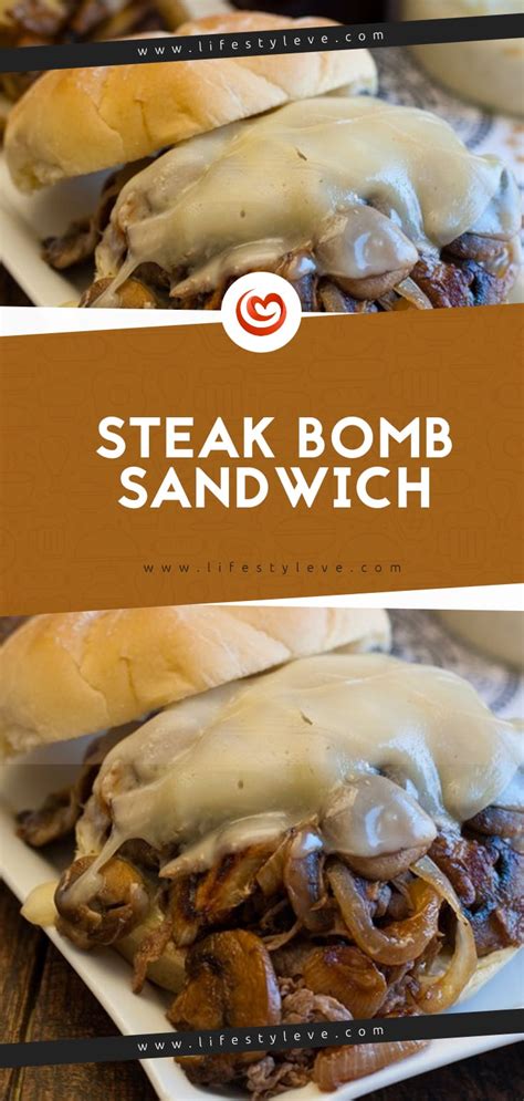 3place the sandwich halves on a baking sheet or aluminum foil and place them under the broiler or in a toaster oven. Steak Bomb Sandwich | Recipe | Cooking recipes, Roast beef ...