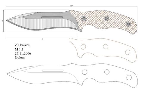 Templates are a great way to make a good looking knife. Pin by Omega Gear on Knives | Knife patterns, Handcrafted ...