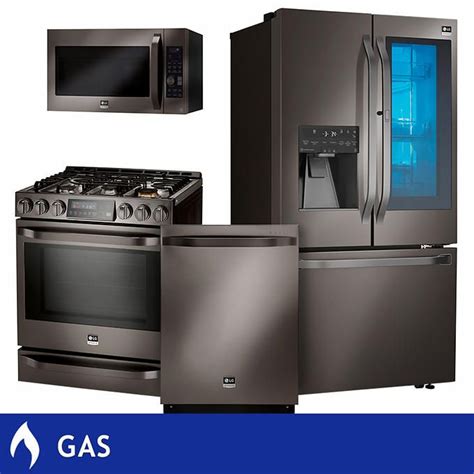 All kitchen & laundry appliances. LG Studio 4-Piece GAS 25.3CuFt Counter Depth with ...