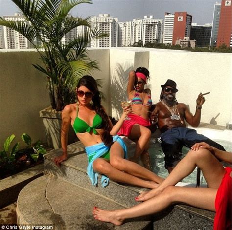 It's new to everybody else but it's pretty old to me. Cricketer Chris Gayle who made a pass at Mel McLaughlin's ...