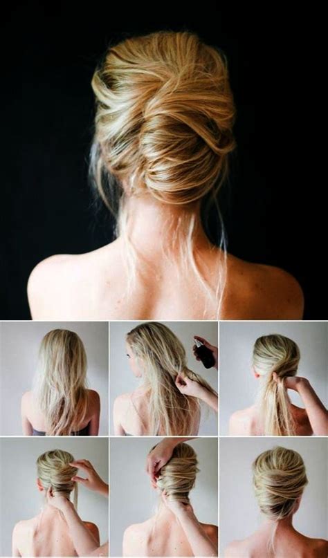 Firstly create a regular ponytail in the hair. Simple Wedding Hairstyle Pictures Simple Hairstyles For A ...