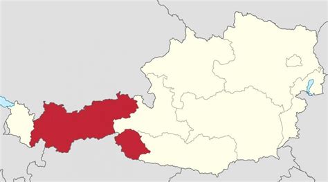 L'autriche est une république fédérale de type parlementaire constituée de 9 provinces fédérées, régie par la. Tyrol en autriche carte - Autriche-tyrol carte (Europe de ...