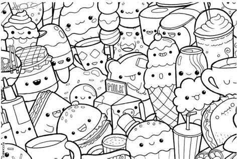 1430x1424 cute unicorn coloring pages to print fresh kawaii cat unicorn. Pin by Lacey Skeen on Dibujos | Doodle coloring, Food ...