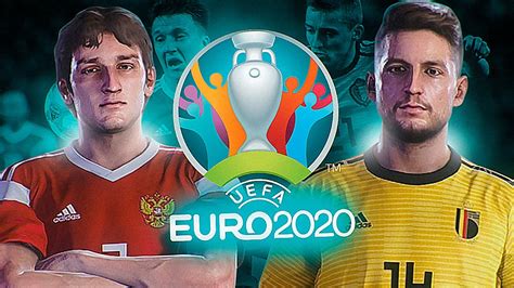 1:0 — ромелу лукаку, 10; ЕВРО 2020 - БЕЛЬГИЯ vs РОССИЯ - ГРУППА B - PES 2020 - YouTube