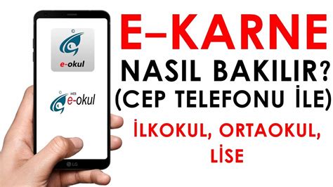 Öğrencimizin 1 hafta boyunca okulumuzdaki durumu hakkında bilgi alabileceğiniz dijital karnedir. E-Okul Karne Nasıl Bakılır? Cep Telefonuyla. - YouTube