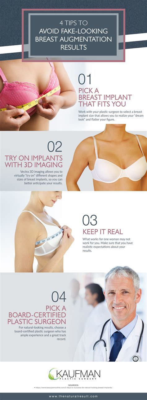 Following removal of a breast implant, the subsequent surgical implantation of a new u.s. 4 Tips to Avoid Fake-Looking Breast Augmentation Results Infographic