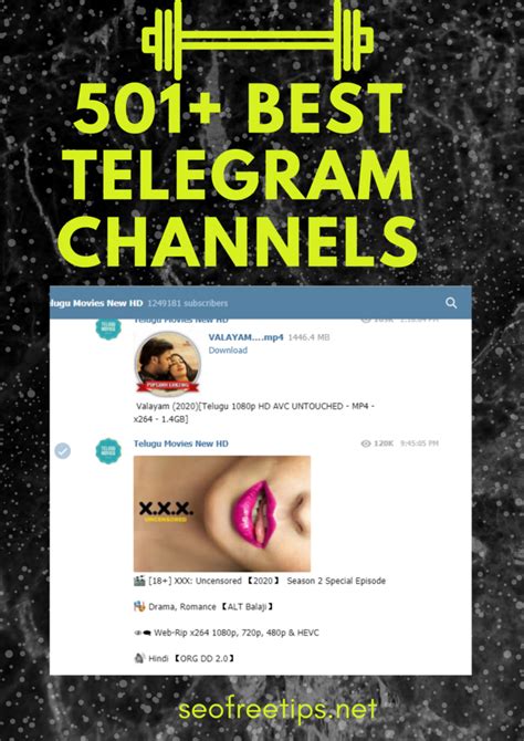 If yes, then you are in the right place. Top 501 Best Telegram Channels List in 2020 For Videos ...