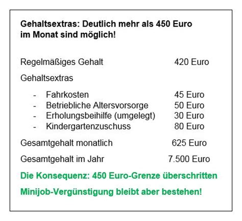 Beides wirkt sich ebenfalls auf die verdienstchancen aus. Minijob: Die wichtigsten Regelungen