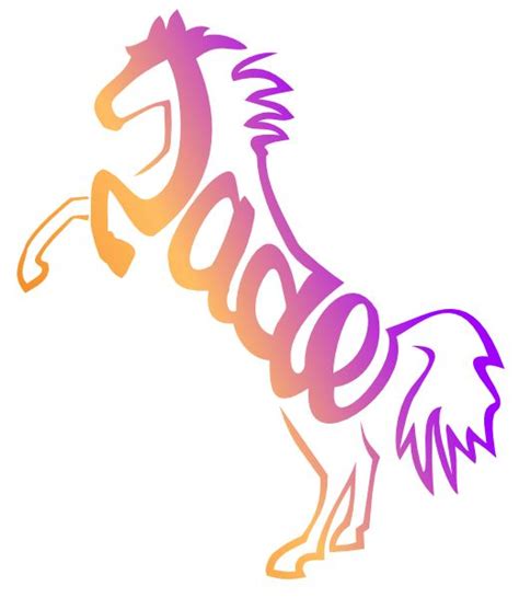 Au québec, jade fait son apparition. cheval_jade | Jade prenom, Le prenom, Prénom