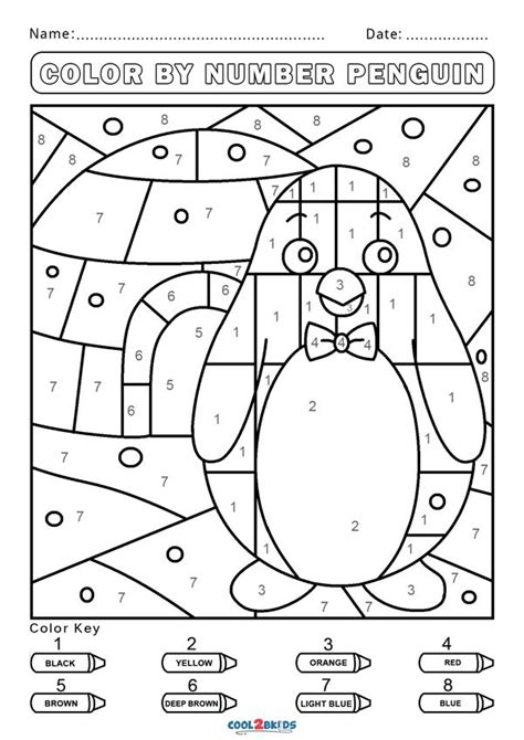 Download Free Color by Number Worksheets | Cool2bKids ...